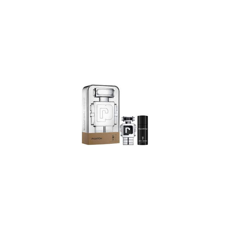 Phantom Paco Rabanne Coffret  Eau de Toilette  Vaporisateur  100 ml + vaporisateur de poche edt  10 ml Spray  Blister