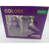 Benetton Coffret  Colors Puuple For Her EDT Vaporisateur 50 ml + Body  Lotion 50 ml blister50ML  Blister