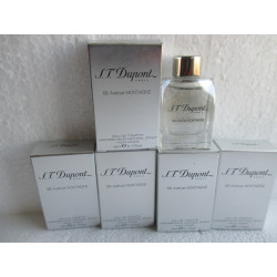 Lot S. T. Dupont  58 Avenue Montaigne  Lot de 5 Miniatures Eau de Toilette 5 ml  Boite neuf